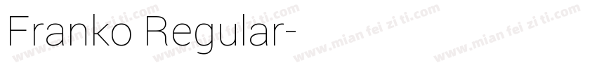 Franko Regular字体转换